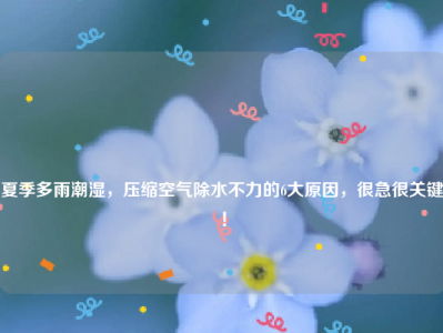 
夏季多雨潮湿，压缩空气除水不力的6大原因，很急很关键！