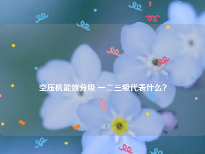 
空压机能效分级 一二三级代表什么？