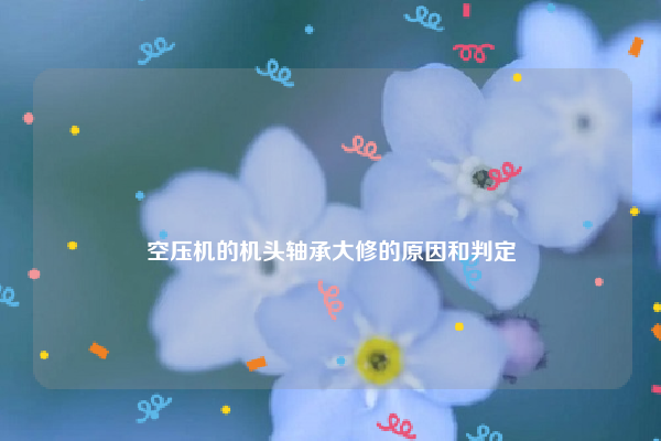 
空压机的机头轴承大修的原因和判定