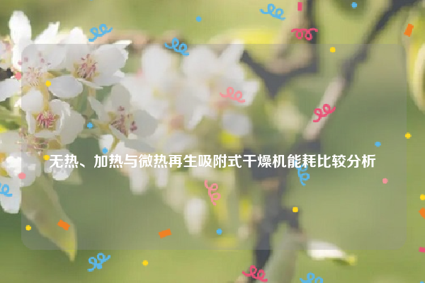 
无热、加热与微热再生吸附式干燥机能耗比较分析