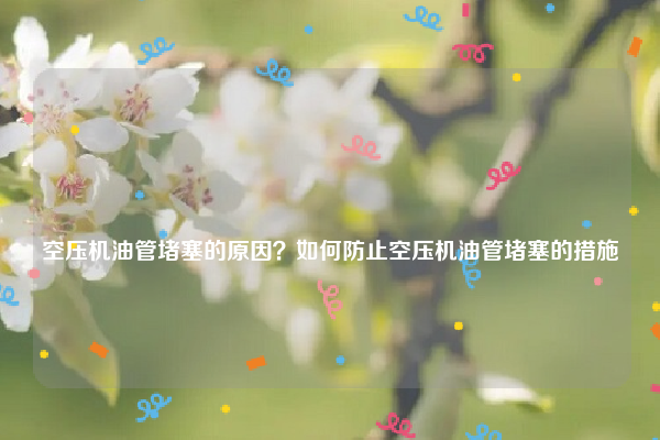
空压机油管堵塞的原因？如何防止空压机油管堵塞的措施
